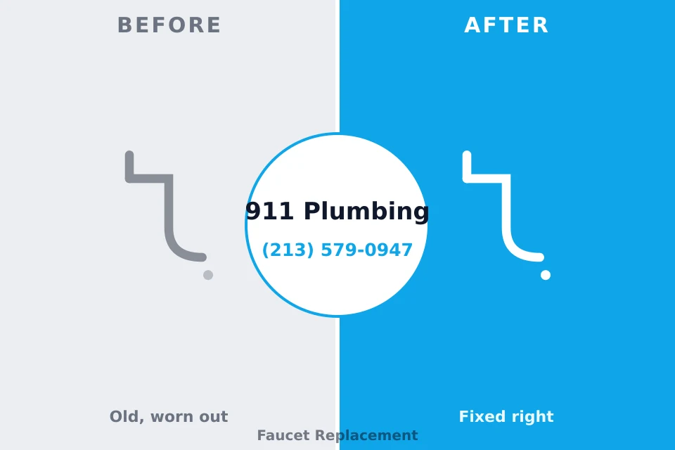 Before and after: plumbing company El Rancho, NM